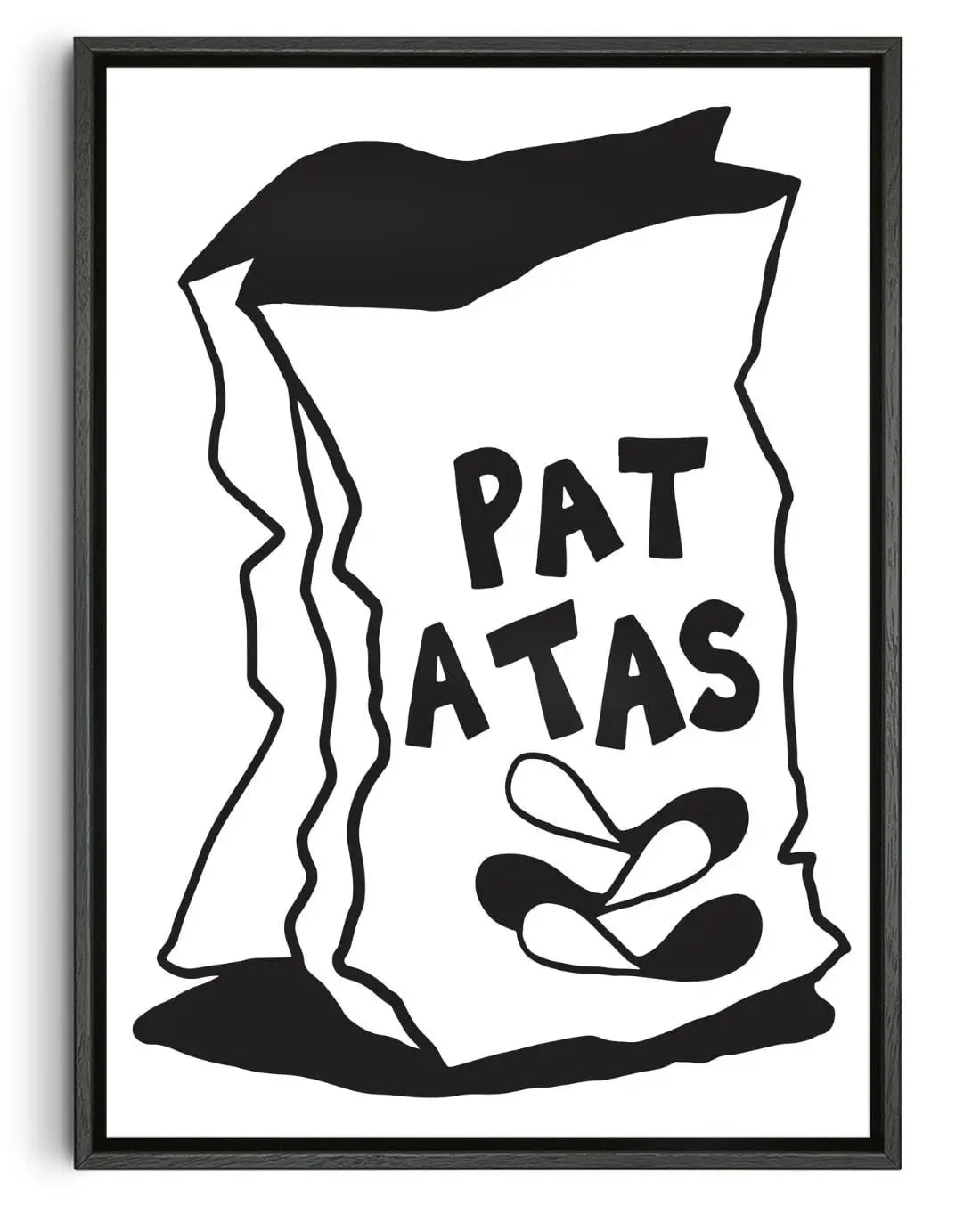PATATAS contemporary wall art print by Max Blackmore - sold by DROOL