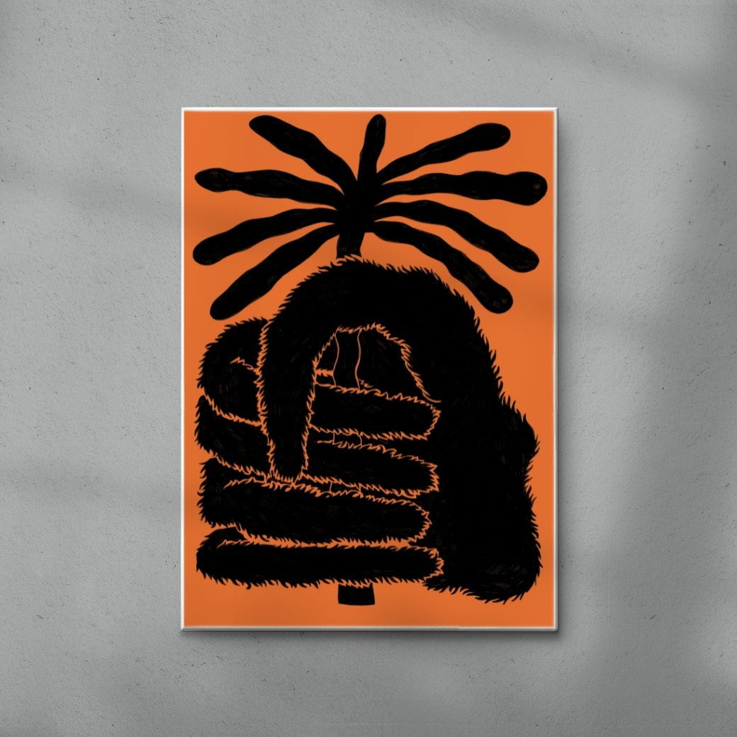 Flower From Nowhere contemporary wall art print by Célestin Krier - sold by DROOL
