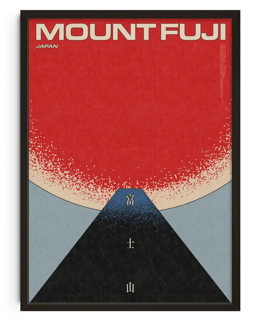 Mount Fuji contemporary art print by Henry M. - sold by DROOL
