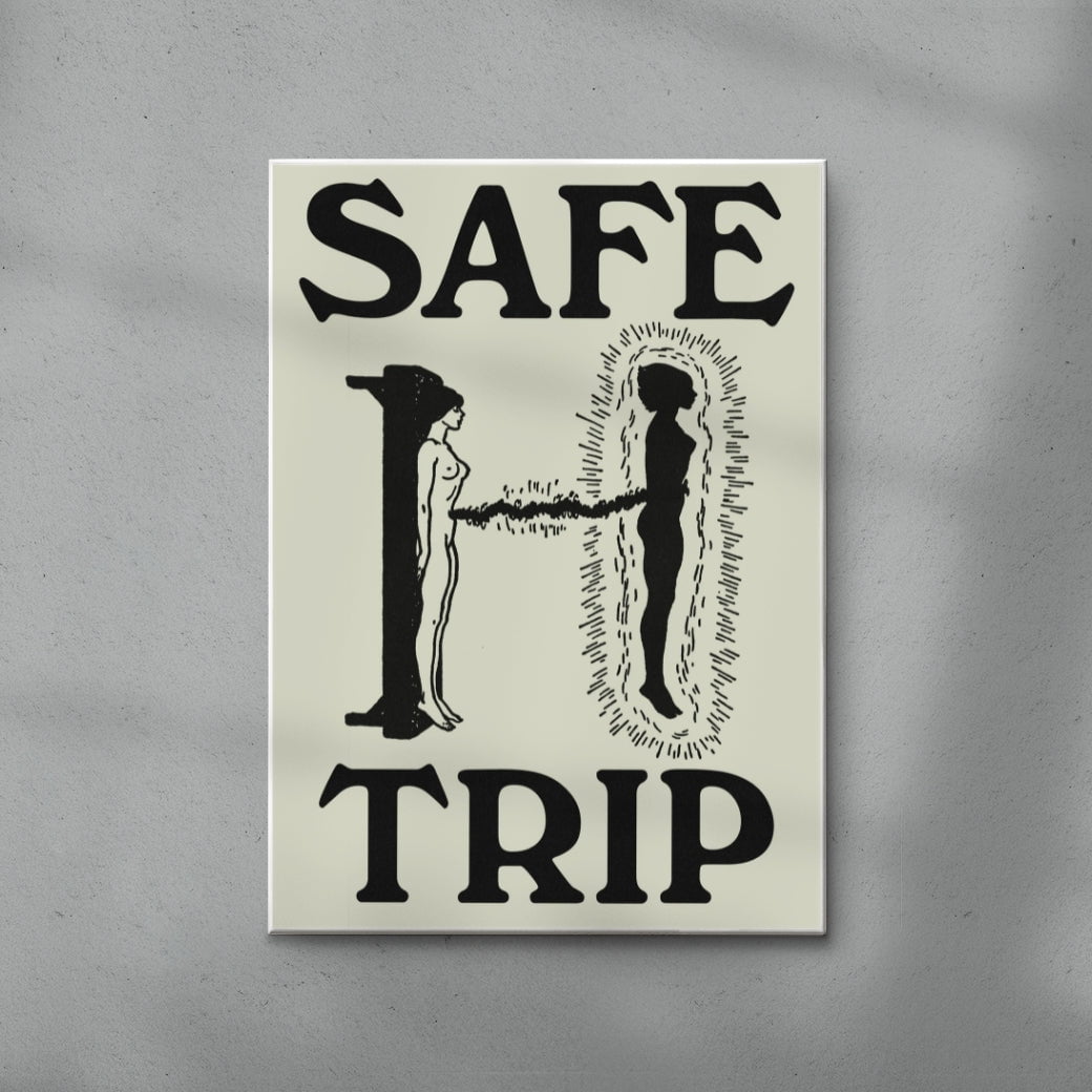 Safe Trip contemporary wall art print by Utsav Verma - sold by DROOL