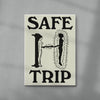Safe Trip contemporary wall art print by Utsav Verma - sold by DROOL