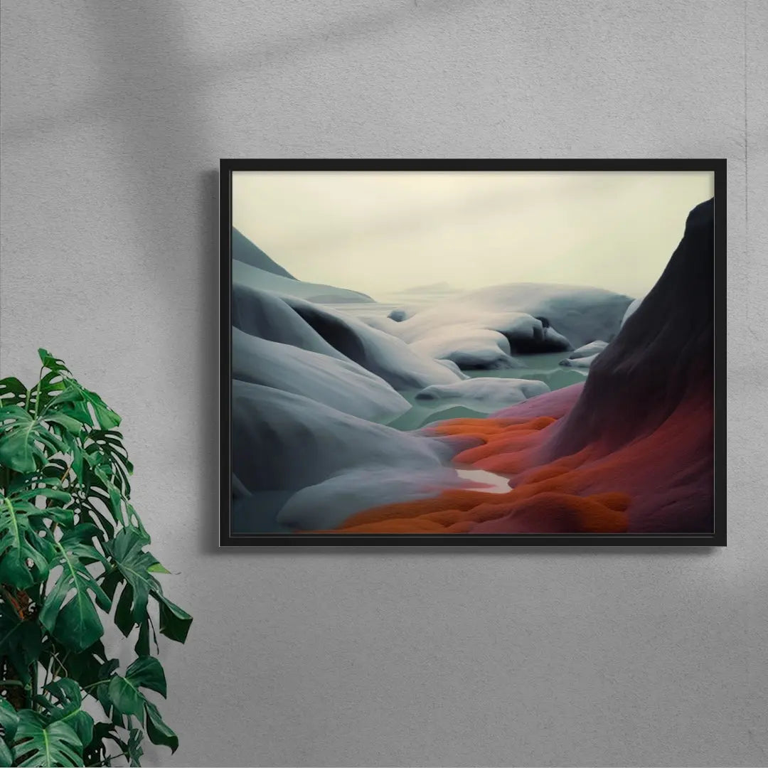 Chrome Dunes contemporary wall art print by Lela Amparo - sold by DROOL