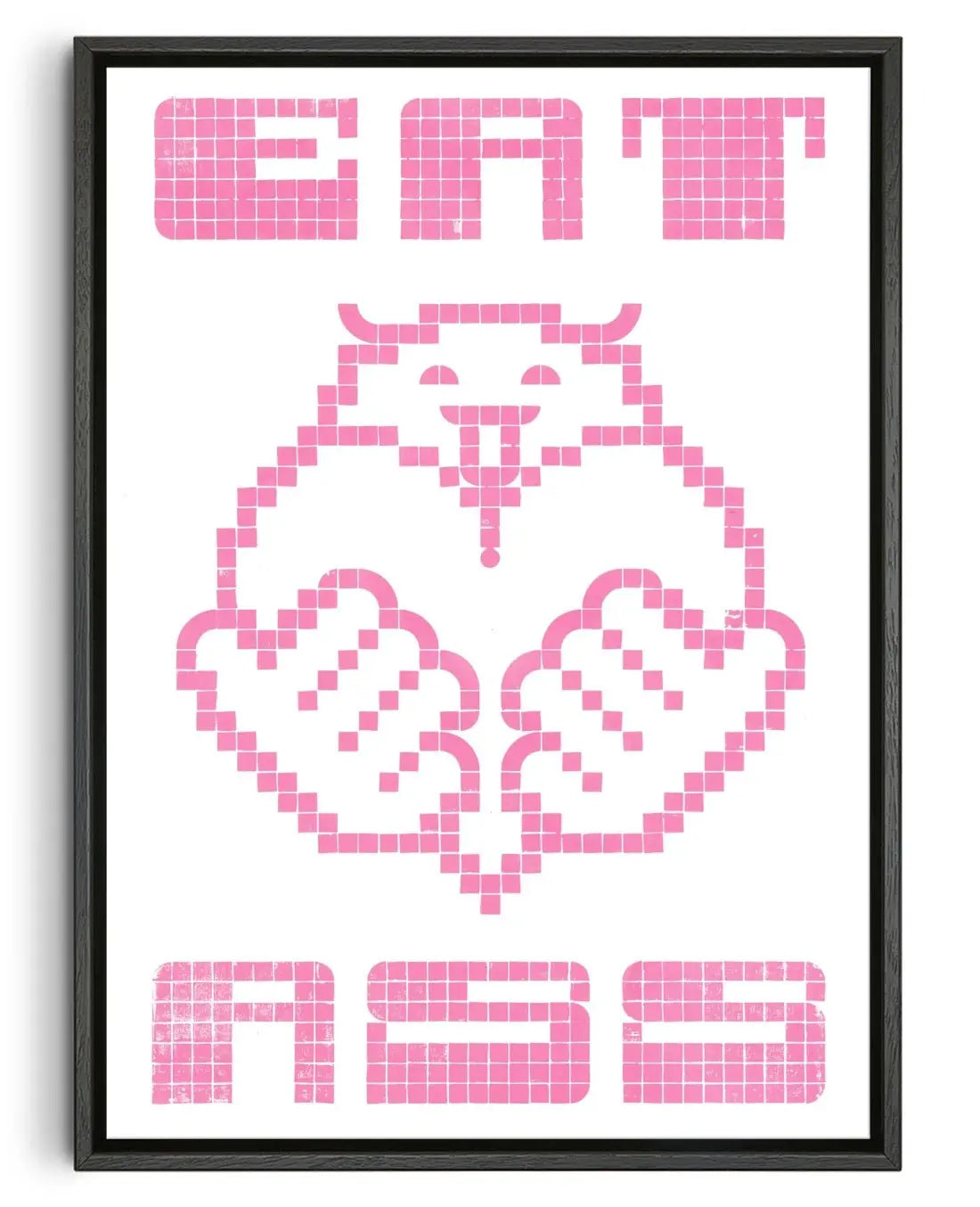 Eat Ass contemporary wall art print by Eric Schwarz - sold by DROOL