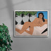 Figure In Repose no 3 contemporary wall art print by Colby Edwards - sold by DROOL