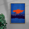 Volcano contemporary wall art print by Lily Kong - sold by DROOL
