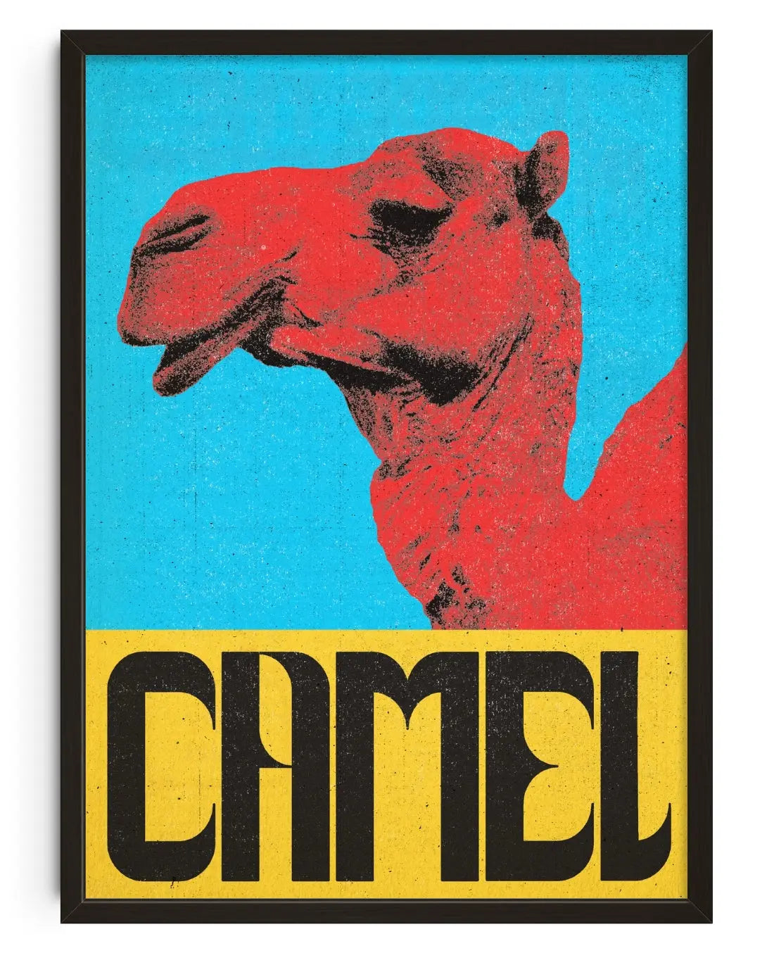 Camel contemporary art print by wxvegraphica - sold by DROOL