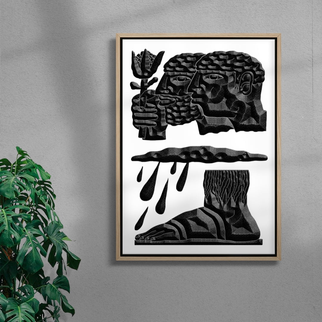 The Brothers and the Oath contemporary wall art print by Célestin Krier - sold by DROOL