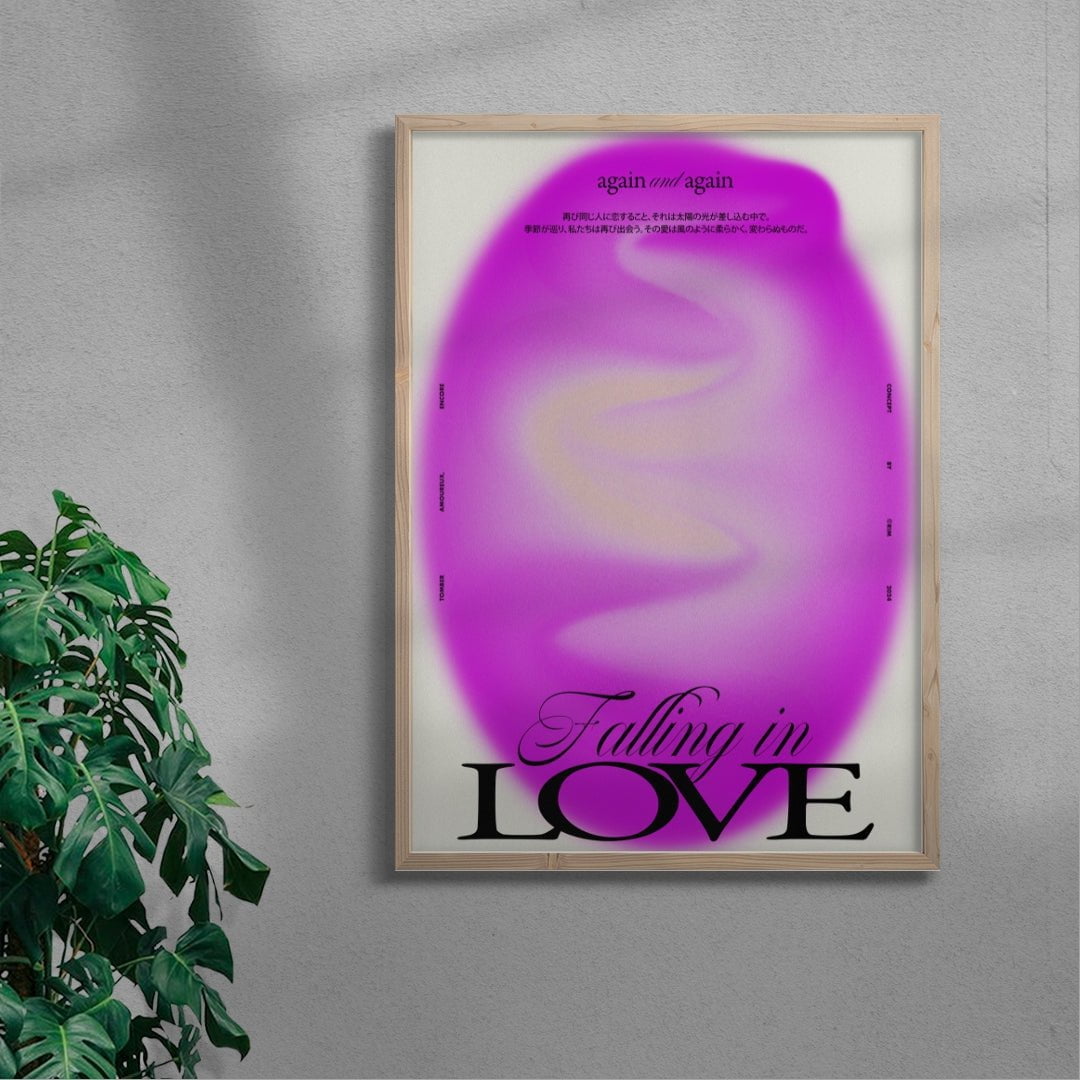 Falling in Love contemporary wall art print by RIM Atelier - sold by DROOL