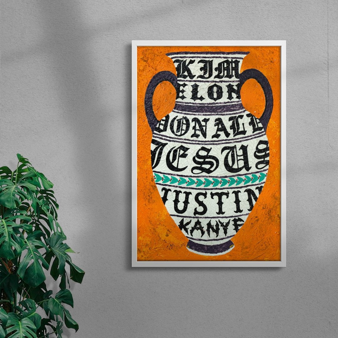 Pot 37 contemporary wall art print by Julien Jaca - sold by DROOL