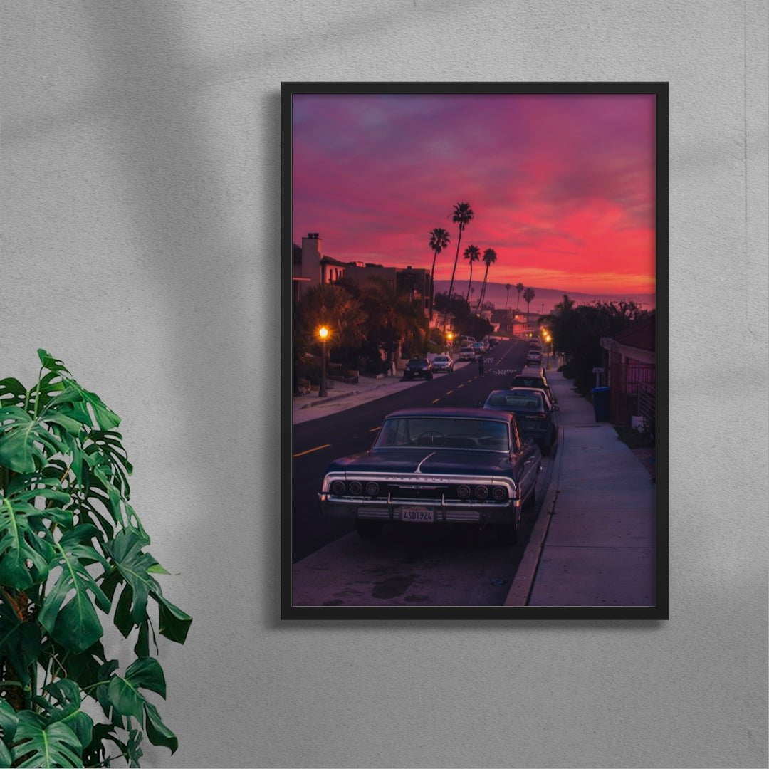 Classic California contemporary wall art print by Deston Isas - sold by DROOL