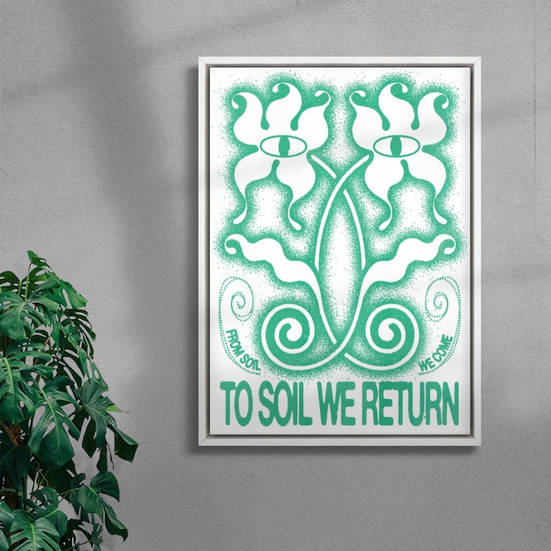 To Soil We Return contemporary wall art print by Alexander Khabbazi - sold by DROOL