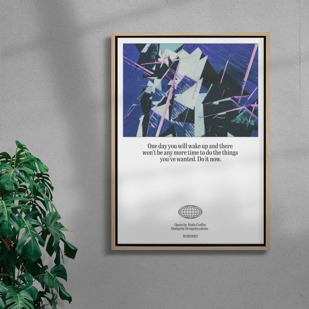 Do it contemporary wall art print by Salome Frenzel - sold by DROOL