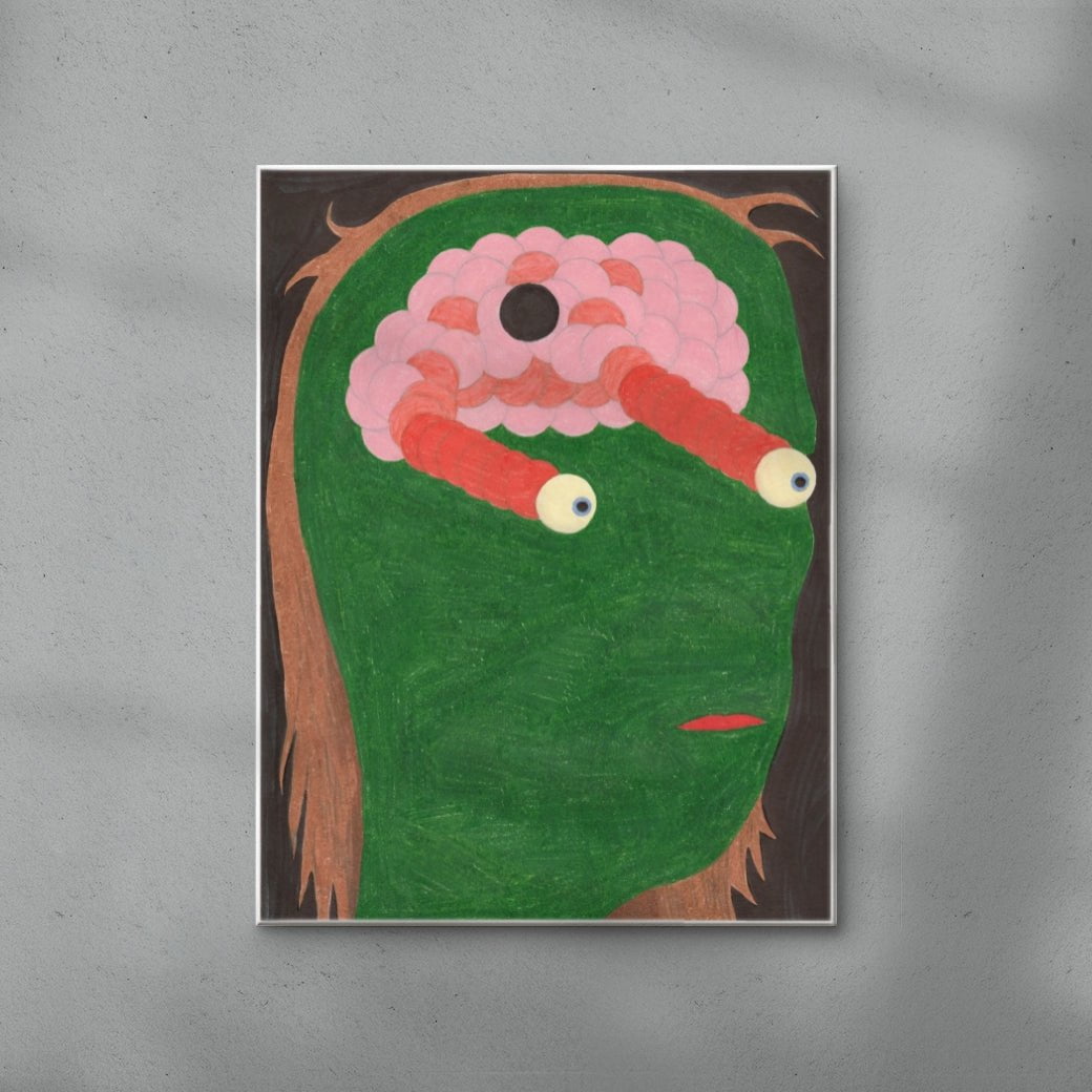 Derealization contemporary wall art print by June Gutman - sold by DROOL