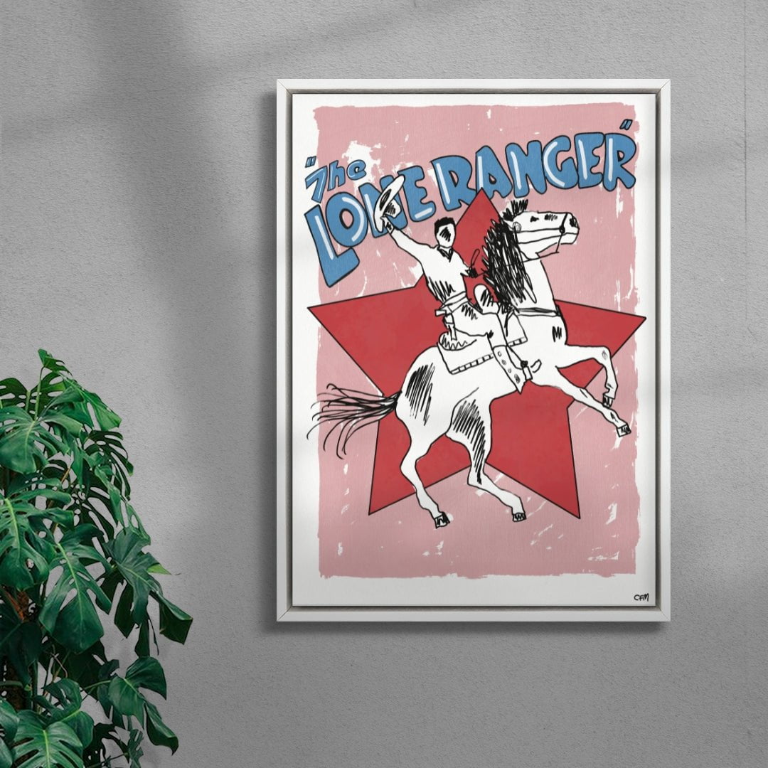 The Lone Ranger contemporary wall art print by Caitlin Flood-Molyneux - sold by DROOL