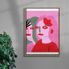 Flora contemporary wall art print by Kissi Ussuki - sold by DROOL