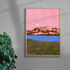 Jökulsárlón contemporary wall art print by Lily Kong - sold by DROOL