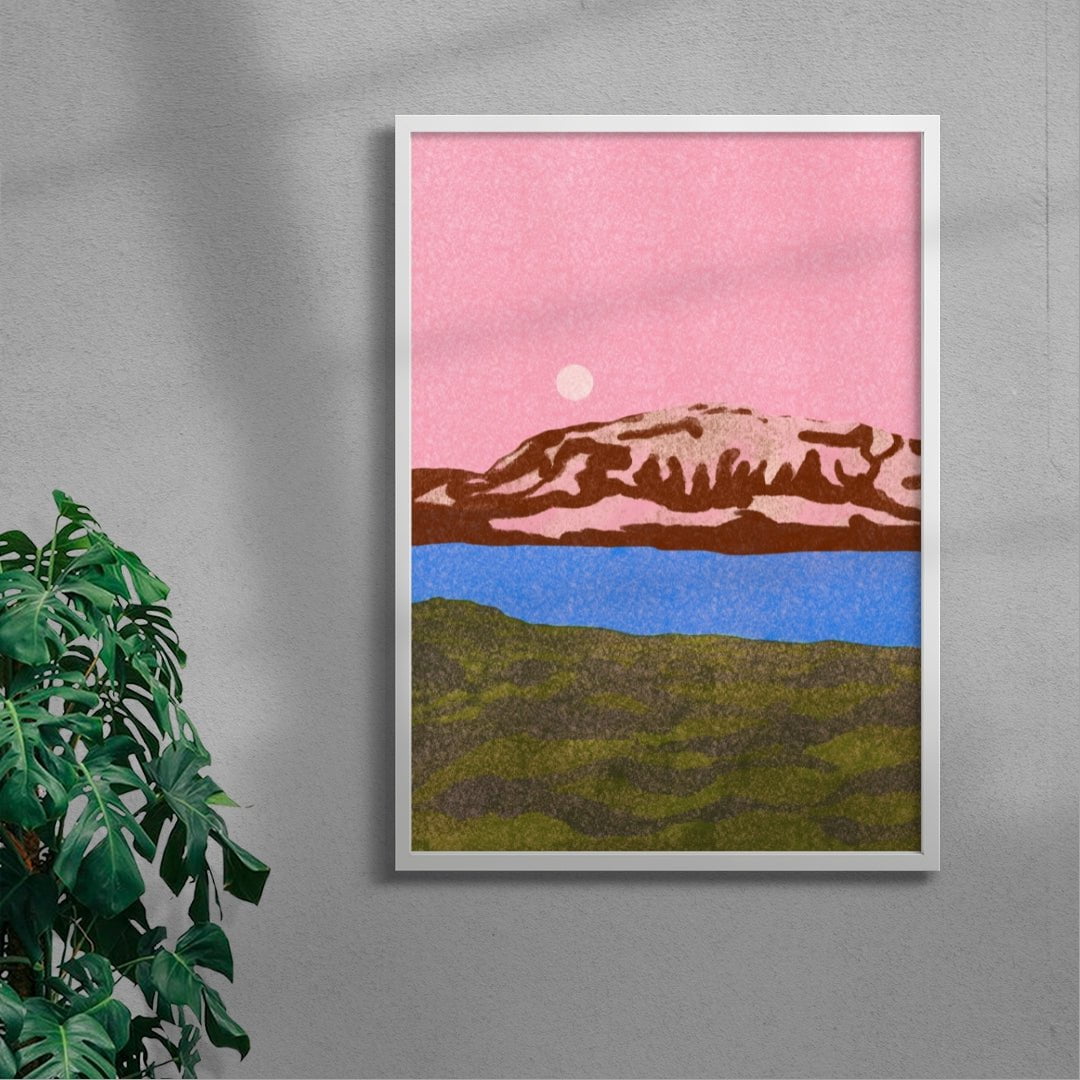 Jökulsárlón contemporary wall art print by Lily Kong - sold by DROOL