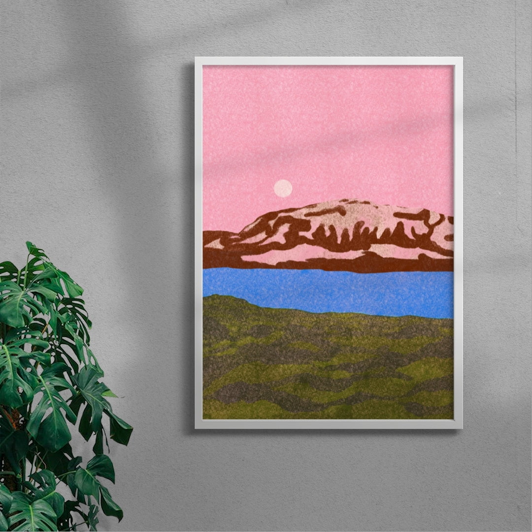 11.7x16.5" (A3) Jökulsárlón - UNFRAMED contemporary wall art print by Lily Kong - sold by DROOL