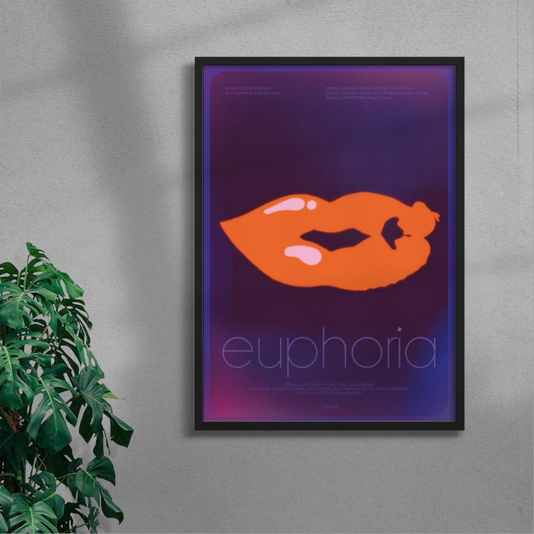 Euphoria contemporary wall art print by Justyna Frąckiewicz - sold by DROOL