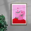 Vampire contemporary wall art print by Kissi Ussuki - sold by DROOL