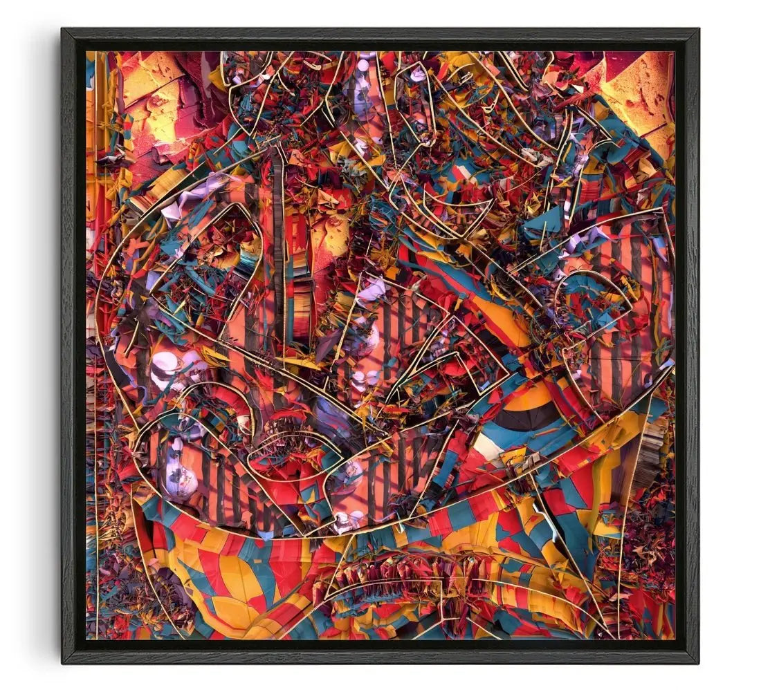 Embrace contemporary wall art print by Misbah Anjum-James - sold by DROOL