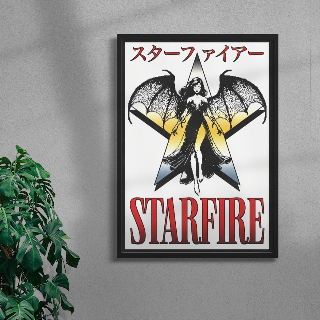 Starfire contemporary wall art print by Utsav Verma - sold by DROOL