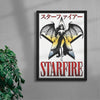 Starfire contemporary wall art print by Utsav Verma - sold by DROOL