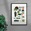 Aquarius contemporary wall art print by Rikki Hewitt - sold by DROOL