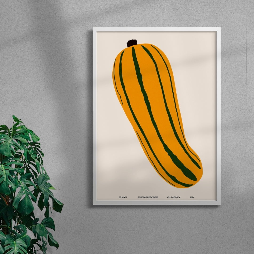 Delicata contemporary wall art print by Will Da Costa - sold by DROOL