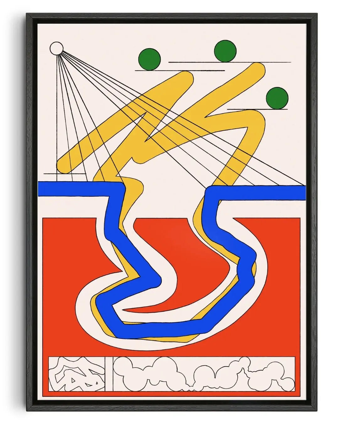 Path contemporary wall art print by Tristan Huschke - sold by DROOL