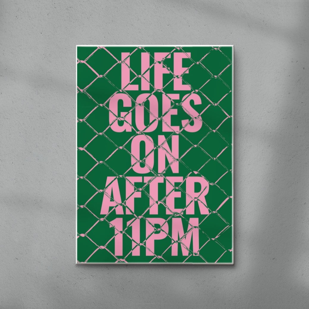 Life Goes On After 11PM contemporary canvas art print by Maxim Dosca - sold by DROOL