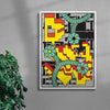 Structures & Bricks contemporary wall art print by Naia Escribano - sold by DROOL