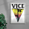 VICE contemporary wall art print by Utsav Verma - sold by DROOL