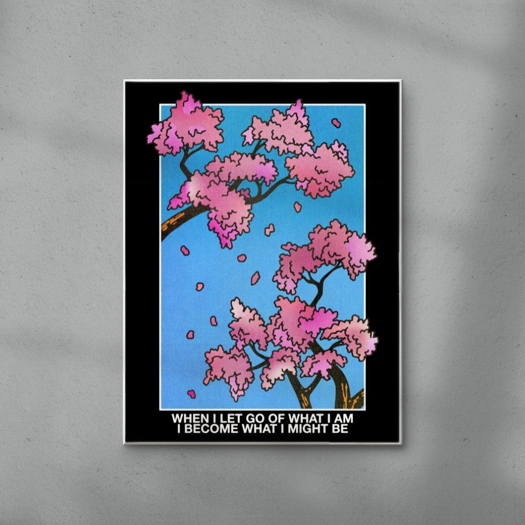 When I Let Go of What I Am contemporary wall art print by Othman Zougam - sold by DROOL
