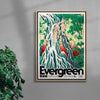 Evergreen contemporary wall art print by George Kempster - sold by DROOL