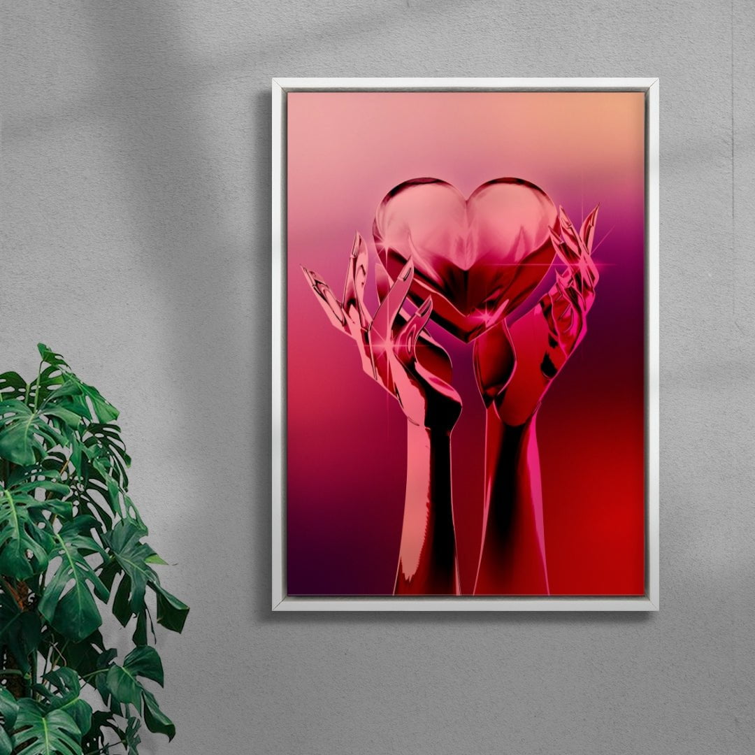 Chrome Heart contemporary wall art print by Paulina Almira - sold by DROOL