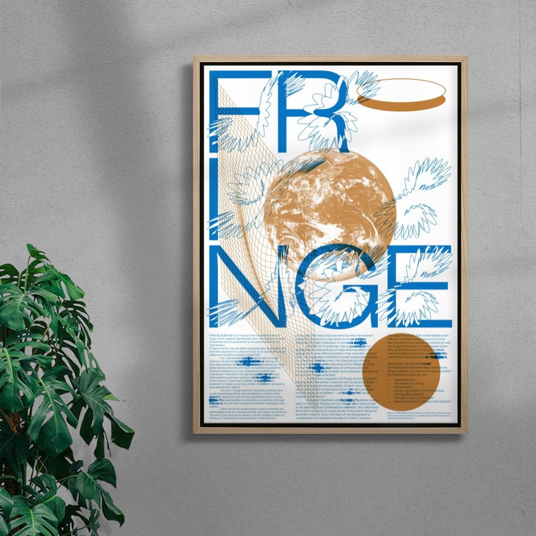 Fringe contemporary wall art print by Studio Trikken - sold by DROOL