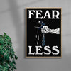 Fearless contemporary wall art print by Utsav Verma - sold by DROOL