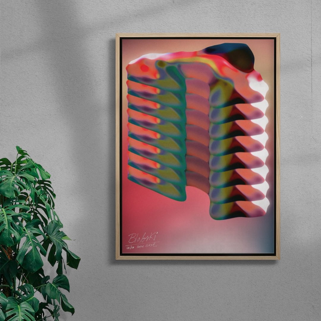 Blobski contemporary wall art print by Jorge Santos - sold by DROOL