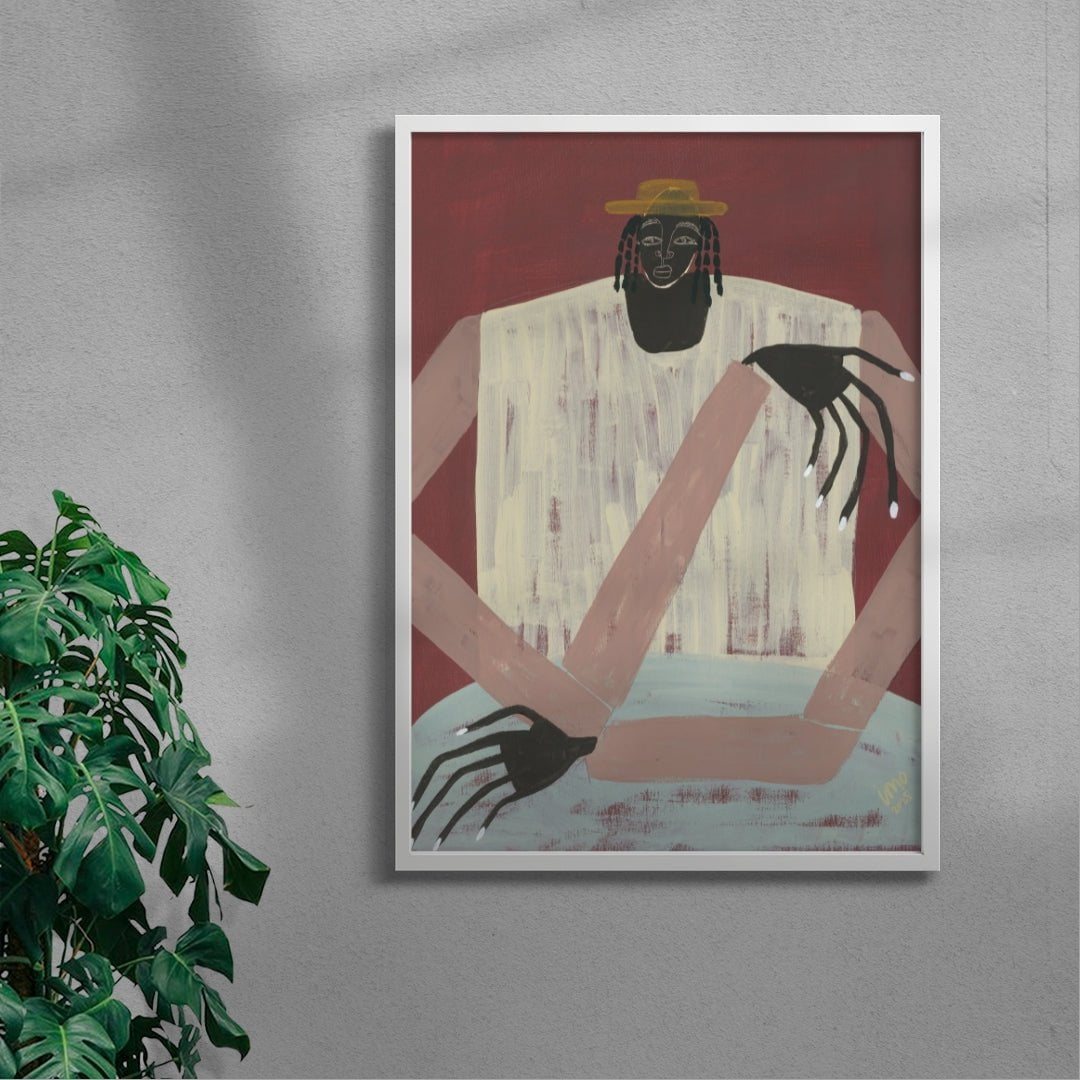 We are Here, No.4 contemporary wall art print by Studio IMO - sold by DROOL