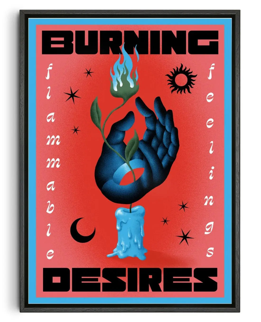 Burning Desires contemporary wall art print by Itamar Makover - sold by DROOL