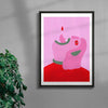 Vampire contemporary wall art print by Kissi Ussuki - sold by DROOL