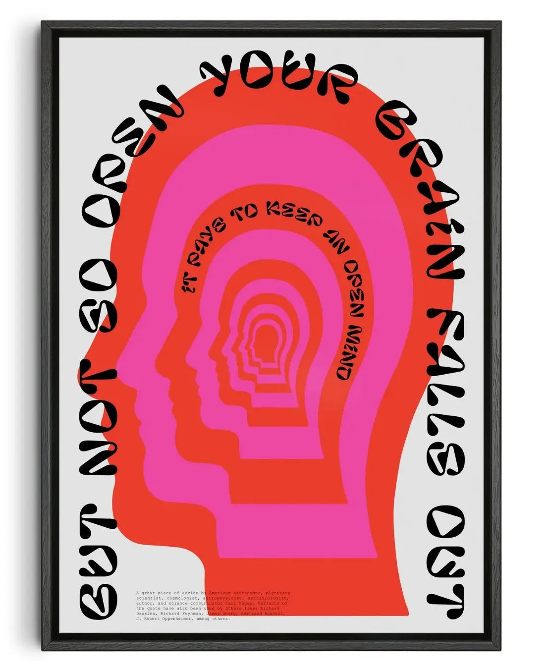 Open mind contemporary wall art print by John Schulisch - sold by DROOL