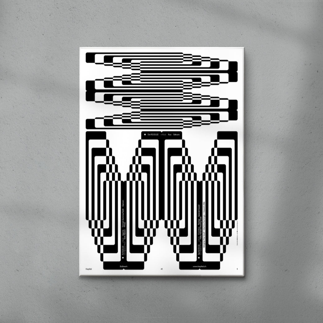 Bollwerk Weekender contemporary wall art print by Bollo - sold by DROOL