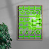 Poster 19 contemporary canvas art print by Gang Buron-Yi - sold by DROOL