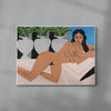 Figure In Repose no 3 contemporary wall art print by Colby Edwards - sold by DROOL