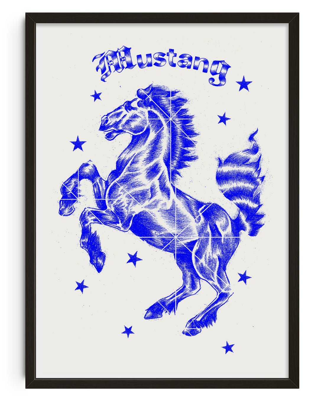 Mustang contemporary wall art print by Juan Sebastián Rosillo - sold by DROOL