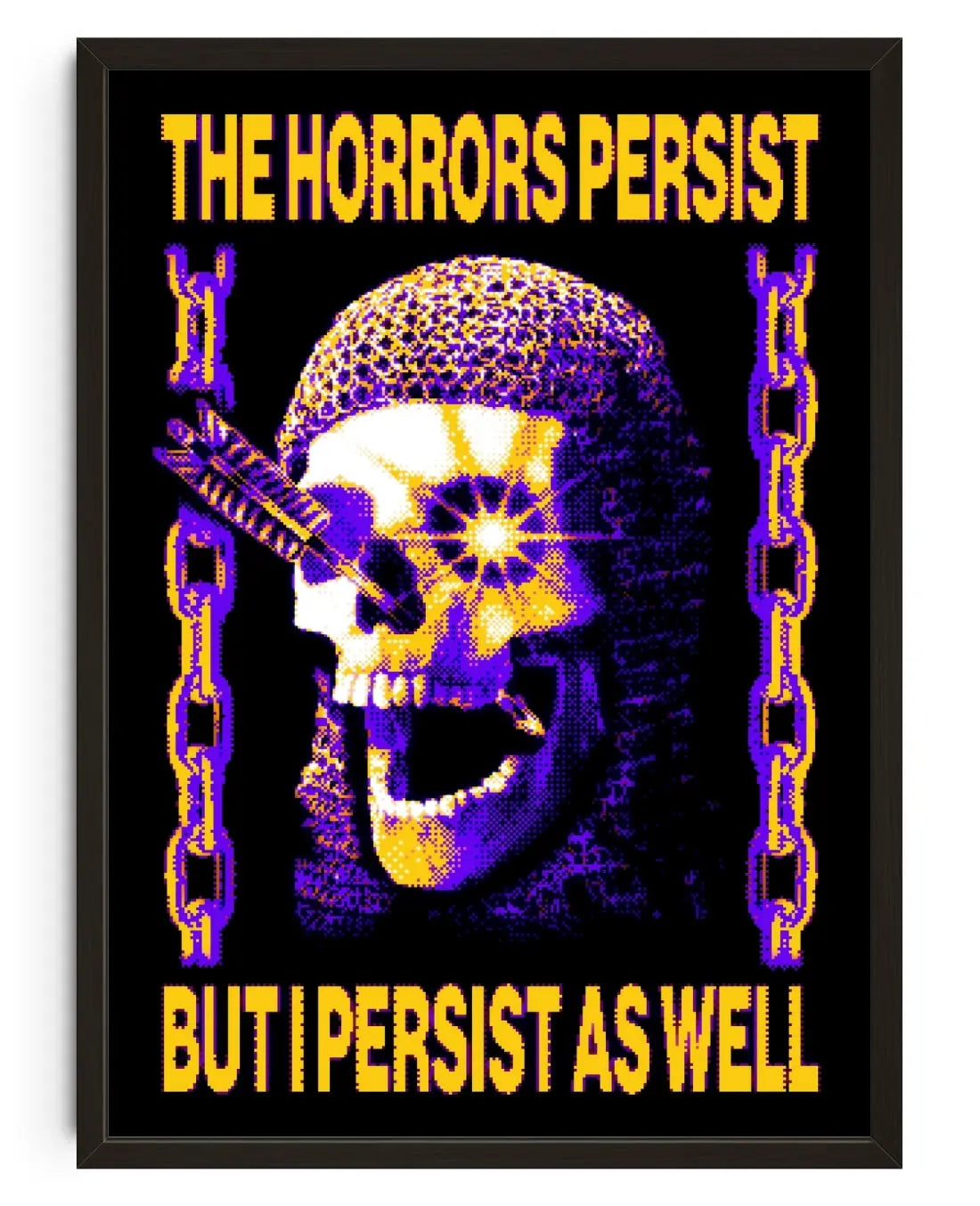 The Horrors Persist But I Persist As Well contemporary art print by christos.jpeg - sold by DROOL