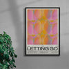 Three Steps For Letting Go - UNFRAMED contemporary wall art print by Coveposter - sold by DROOL