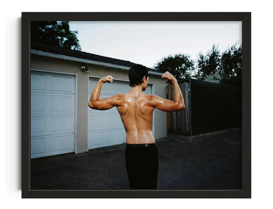 Backyard Flex contemporary wall art print by Lauren Withrow - sold by DROOL